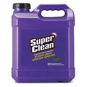 DESCRIPTION: (1) CLEANER DEGREASER BRAND/MODEL: SUPER CLEAN #3ZLD4 RETAIL$: $40.39 EA SIZE: 2.5 GALLON QTY: 1