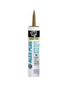 DESCRIPTION: (4) LATEX CAULK PLUS SILICONE BRAND/MODEL: DAP ALEX PLUS INFORMATION: TAN SIZE: 10.1 OZ QTY: 4