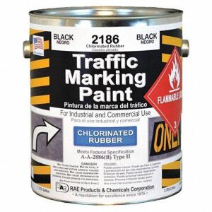 DESCRIPTION: (1) TRAFFIC ZONE MARKING PAINT BRAND/MODEL: RAE #3EHF8 INFORMATION: BLACK RETAIL$: $86.43 EA SIZE: 1 GALLON QTY: 1