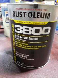 DESCRIPTION: (1) DTM ACRYLIC BRAND/MODEL: RUST-OLEUM 3800 INFORMATION: SAFETY BLUE RETAIL$: $108.61 EA SIZE: 1 GALLON QTY: 1