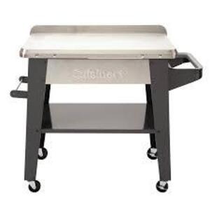 DESCRIPTION: (1) OUTDOOR BBQ PREP TABLEBRAND/MODEL: CUISINART #CPT-194INFORMATION: STAINLESSRETAIL$: $167.50 SIZE: 36X22QTY: 1