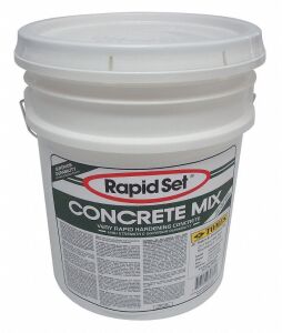 DESCRIPTION: (1) CONCRETE MIX BRAND/MODEL: RAPID SET #15F527 INFORMATION: GRAY COVERAGE 3 SQ FT @2IN RETAIL$: 59.7 SIZE: 60 LB QTY: 1