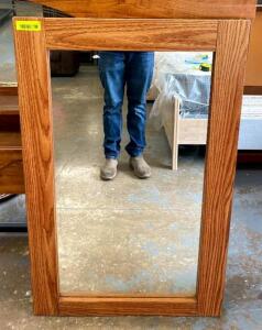 WOOD FRAMED MIRROR