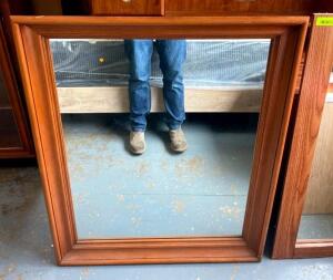 WOOD FRAMED MIRROR