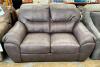 PLEATHER TEXTURED LOVESEAT