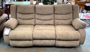 TULEN MOCHA RECLINING SOFA