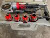 RIDGID 600 POWER DRIVE PIPE THREADER KIT W/4 DIE HEADS - 6