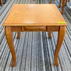 WOODEN END TABLE