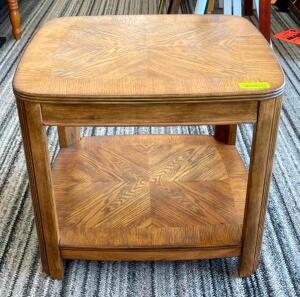 WOODEN END TABLE