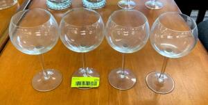 (4) WINE GLASSES