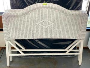 (2) QUEEN SIZE WICKER HEADBOARDS