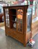 NAME: CHINA CABINET, WOOD / VERY GOOD CONDITION / MATERIALS INSIDE, ON TOP ARE NOT INCLUDED - 2