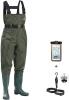 NAME: HISEA Fishing Waders for Men with Boots Womens Chest Waders Waterproof for Hunting with Boot Hanger