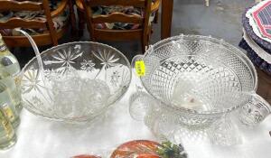 NAME: (2 PACK) GLASS PUNCH BOWL SETS