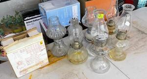 NAME: ASSORTED KEROSENE LAMPS AS SHOWN