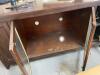 NAME: DARK BROWN 58" X 22" X 30" WOOD ENTERTAINMENT CABINET - 3