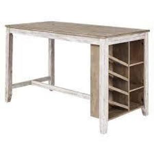 NAME: NEW Ashley Furniture Skempton Rectangular Counter Table With Storage