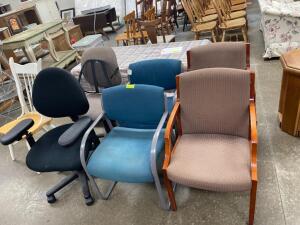 NAME: ASSORTED OFFICE CHAIRS AS SHOWN