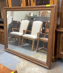 NAME: 53" X 47" WOOD FRAMED MIRROR