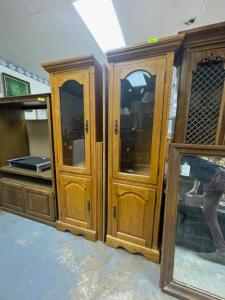 NAME: (2 PACK) 22" X 23" X 75" CHINA CABINETS