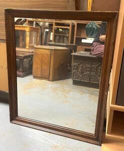 WOODEN FRAMED MIRROR