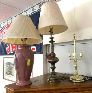 (3) TABLE LAMPS