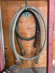 (2) INDUSTRIAL WATER PUMP SUCTION HOSE W/ STRAINER ASSEMBLY