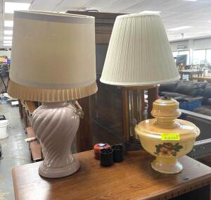 (3) TABLE LAMPS