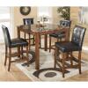 THEO BROWN SQUARE COUNTER TABLE SET
