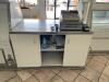 DESCRIPTION: 56" X 36" COMMERCIAL COUNTER W/ STAINLESS TOP SIZE: 56" X 36" LOCATION: STORE FRONT QTY: 1 - 7