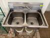 DESCRIPTION: 40" TWO-COMPARTMENT STAINLESS SINK SIZE: 40" X 24" LOCATION: STORE FRONT QTY: 1 - 4