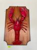 DESCRIPTION: NAUTICAL SEAFOOD RED LOBSTER LARGE WALL PLAQUE SCULPTURE SIZE: 24" X 36" LOCATION: STORE FRONT QTY: 1 - 2