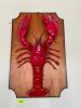 DESCRIPTION: NAUTICAL SEAFOOD RED LOBSTER LARGE WALL PLAQUE SCULPTURE SIZE: 24" X 36" LOCATION: STORE FRONT QTY: 1 - 3