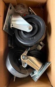 DESCRIPTION: (4) 4.5" INDUSTRIAL CASTERS LOCATION: LOADING DOCK QTY: 4