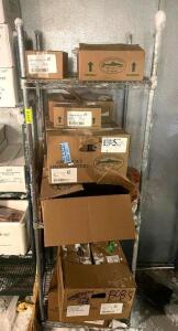 DESCRIPTION: 24" X 24" FOUR TIER WIRE RACK. INFORMATION: NO CONTENTS. SIZE: 24 X 24" X 72" LOCATION: WAREHOUSE QTY: 1