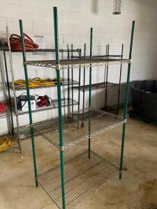 DESCRIPTION: 36" X 24" THREE TIER COATED WIRE SHELF. SIZE: 36" X 24" X 72" LOCATION: WAREHOUSE QTY: 1