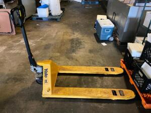 DESCRIPTION: 2 TON CAPACITY PALLET JACK INFORMATION: YELLOW, IN WORKING ORDER LOCATION: WAREHOUSE QTY: 1