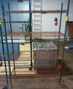 DESCRIPTION: 48" X 24" FIVE TIER WIRE SHELF. SIZE: 48" X 24" X 72" LOCATION: WAREHOUSE QTY: 1