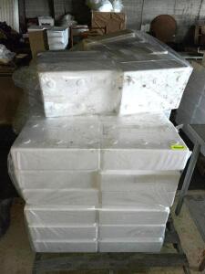 DESCRIPTION: (2) PALLETS OF FOAM SEAFOOD COOLERS. LOCATION: WAREHOUSE QTY: 1