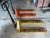 DESCRIPTION: 2 TON CAPACITY PALLET JACK INFORMATION: YELLOW. IN WORKING ORDER LOCATION: WAREHOUSE QTY: 1