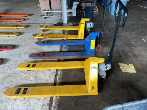 DESCRIPTION: 2 TON CAPACITY PALLET JACK INFORMATION: YELLOW. IN WORKING ORDER LOCATION: WAREHOUSE QTY: 1
