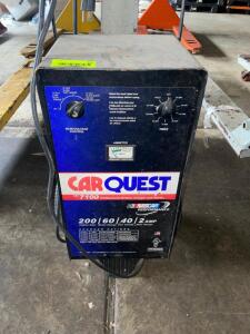 DESCRIPTION: CAR QUEST 200 AMP BATTERY CHARGER ENGINE STARTER BRAND/MODEL: CAR QUEST. LOCATION: WAREHOUSE QTY: 1