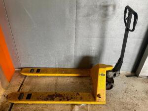 DESCRIPTION: 2 TON CAPACITY PALLET JACK INFORMATION: YELLOW, IN WORKING ORDER LOCATION: WAREHOUSE QTY: 1