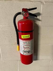 DESCRIPTION: DRY CHEMICAL FIRE EXTINGUISHER LOCATION: WAREHOUSE QTY: 1