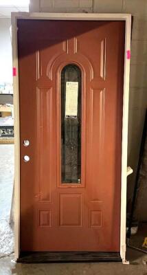 NAME: 36" X 80" 8-PANEL STEEL PRE-HUNG FRONT DOOR