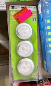 NAME: 2.99 in. LED Silver Battery Operated Puck Light (3-Pack