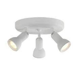 NAME: HAMPTON BAY 10 in. 3-Light White Integrated LED Ceiling Fixture