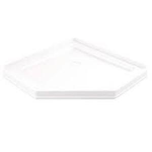 NAME: DELTA Foundations 38 in. L x 38 in. W Corner Shower Pan Base with Corner Drain in White