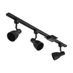 NAME: LITHONIA LIGHTING Baffle 44.5 in. 3-Light Black Track Lighting Kit