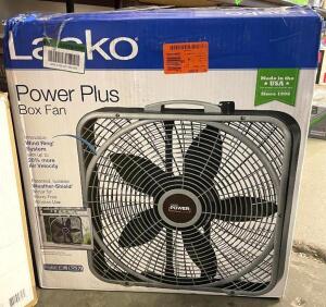 NAME: LASKO POWER PLUS BOX FAN